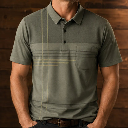 Classic Stripe Polo Shirt