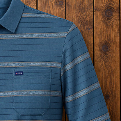 Classic Striped Polo Shirt