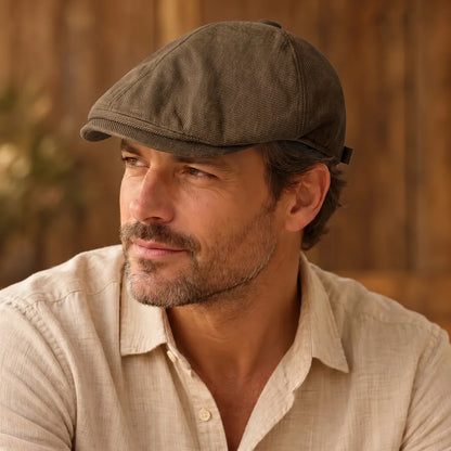 Classic Textured Flat Cap