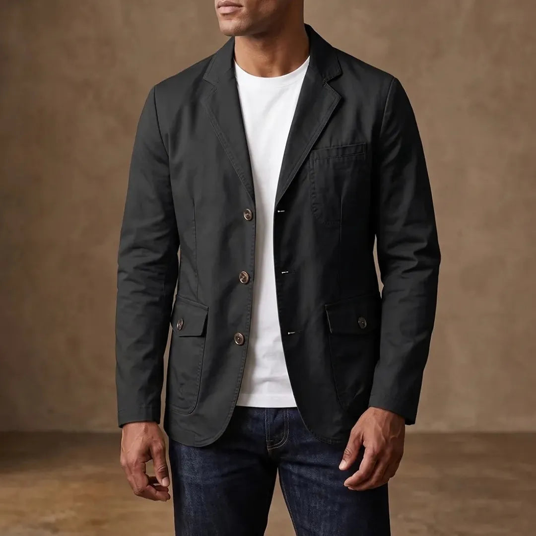 Classic Three-Button Blazer