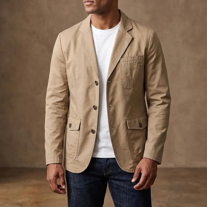 Classic Three-Button Blazer
