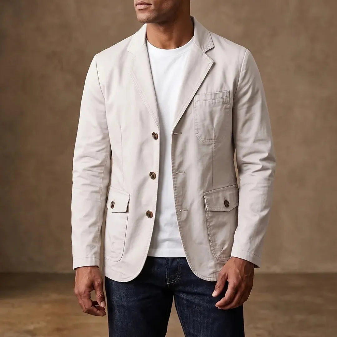 Classic Three-Button Blazer