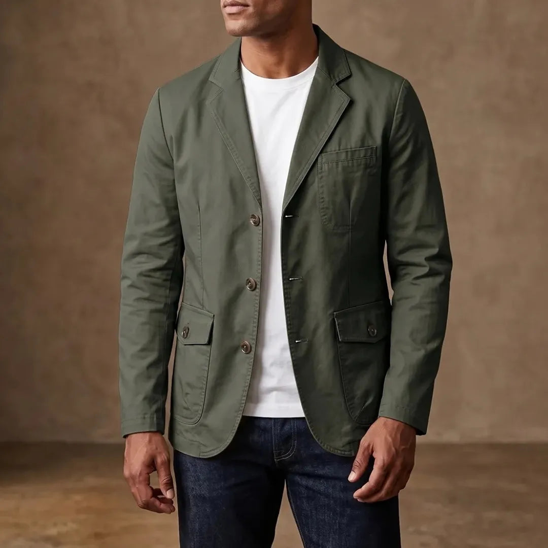 Classic Three-Button Blazer