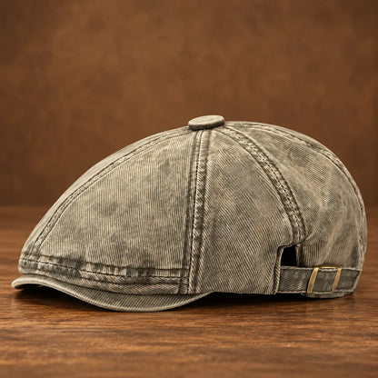 Classic Washed Flat Cap