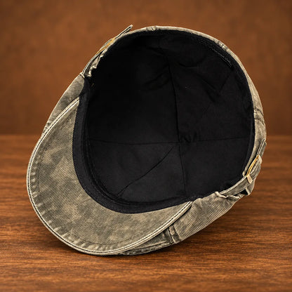 Classic Washed Flat Cap