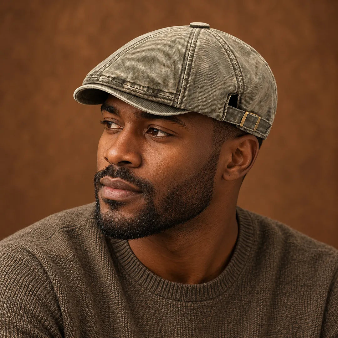 Classic Washed Flat Cap