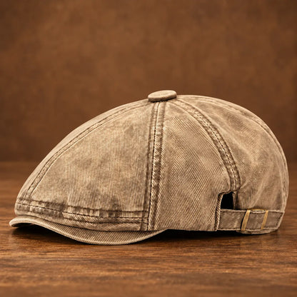 Classic Washed Flat Cap
