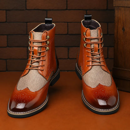 Classic Wingtip Brogue Boots