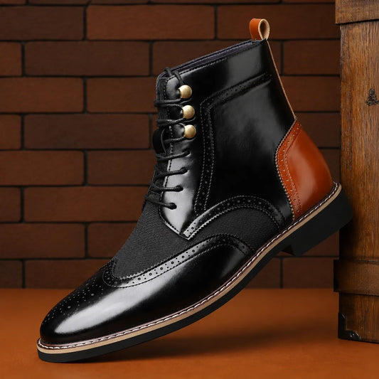 Classic Wingtip Brogue Boots