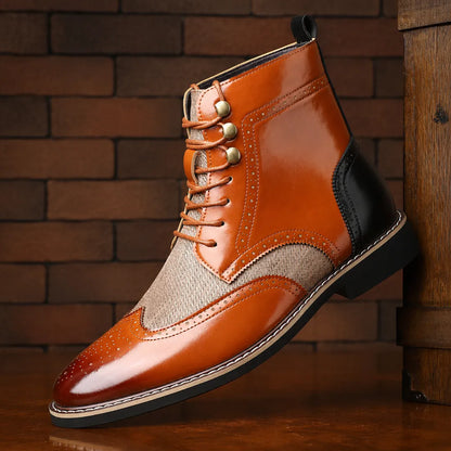 Classic Wingtip Brogue Boots