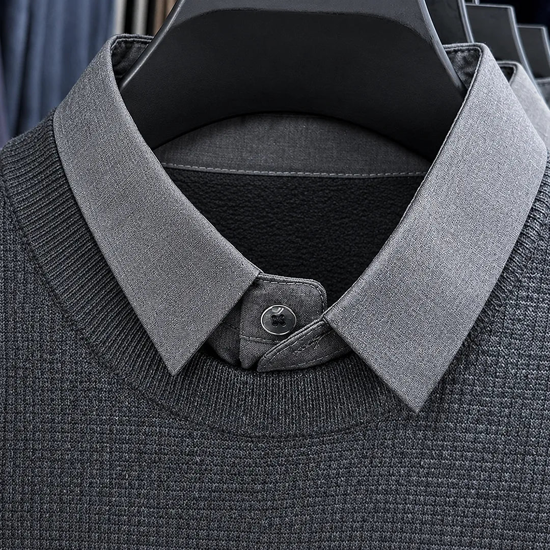 Collared Knit Sweater