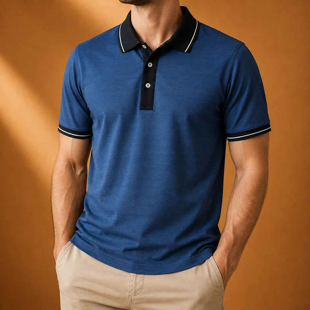 Contrast Edge Polo Shirt