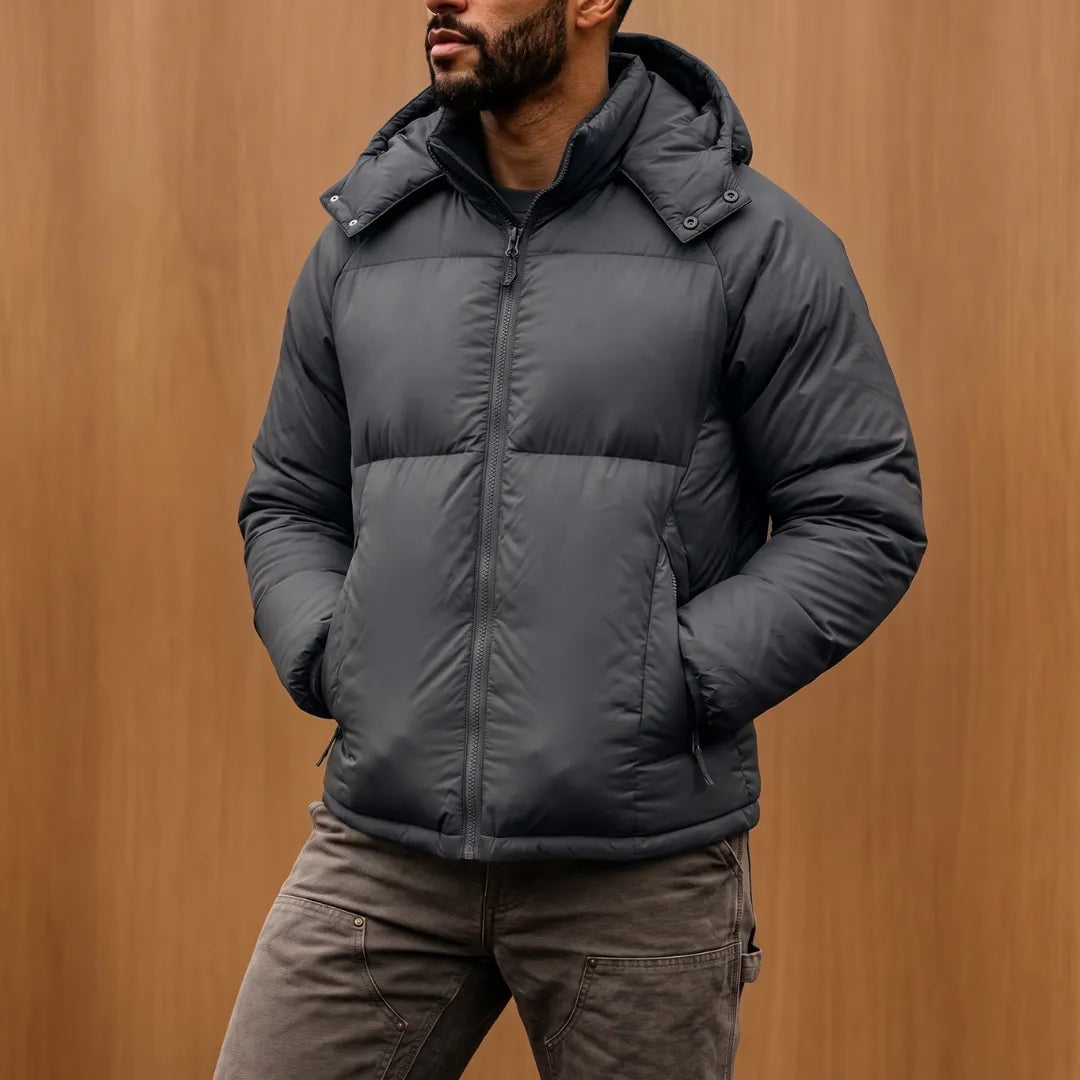 Detachable Hood Puffer Jacket