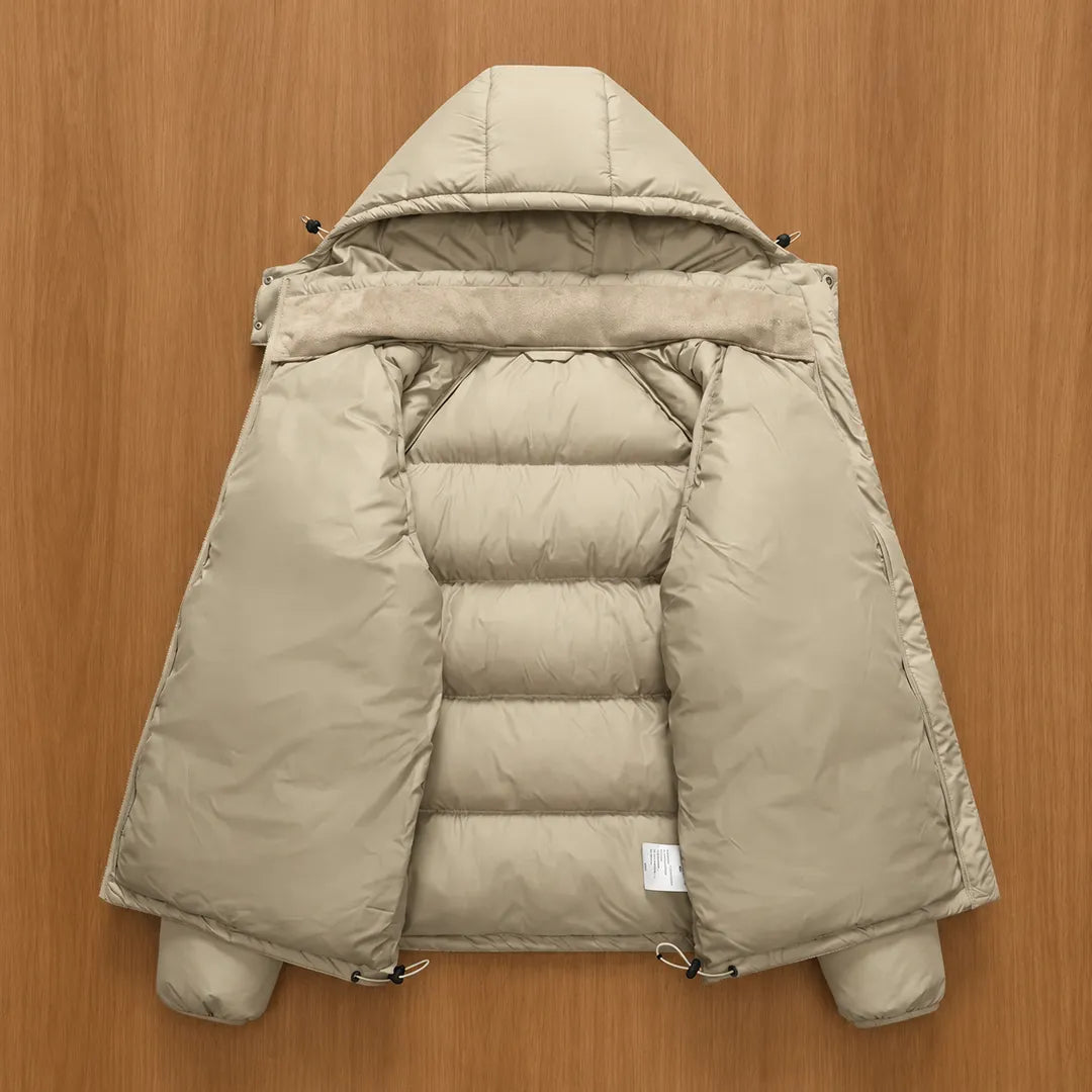 Detachable Hood Puffer Jacket