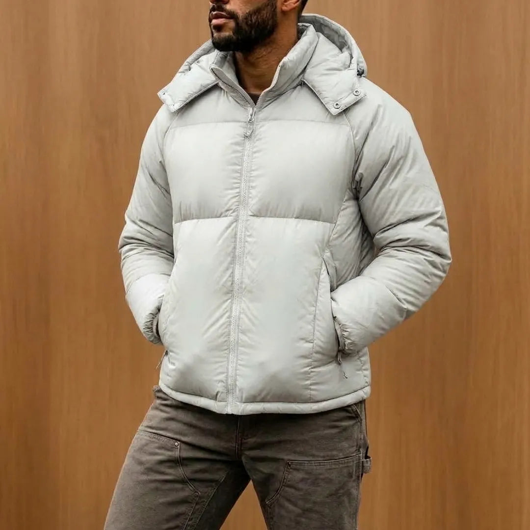 Detachable Hood Puffer Jacket