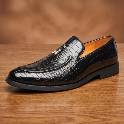 Embossed Dress Loafers