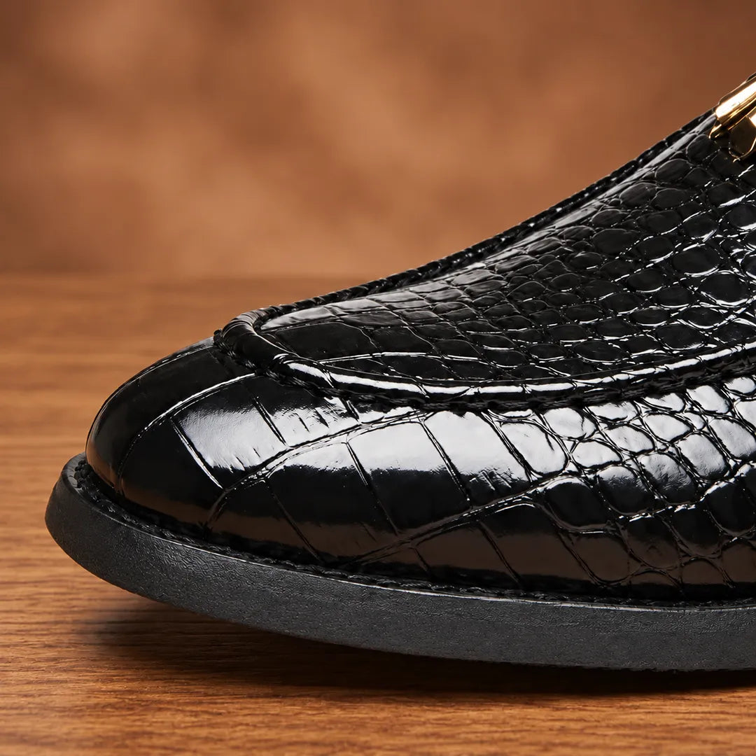 Embossed Dress Loafers