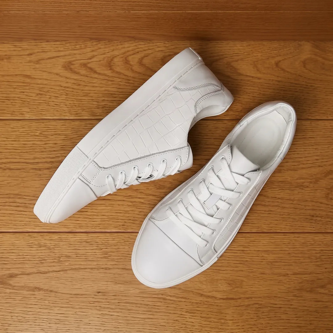 Embossed Panel Sneakers