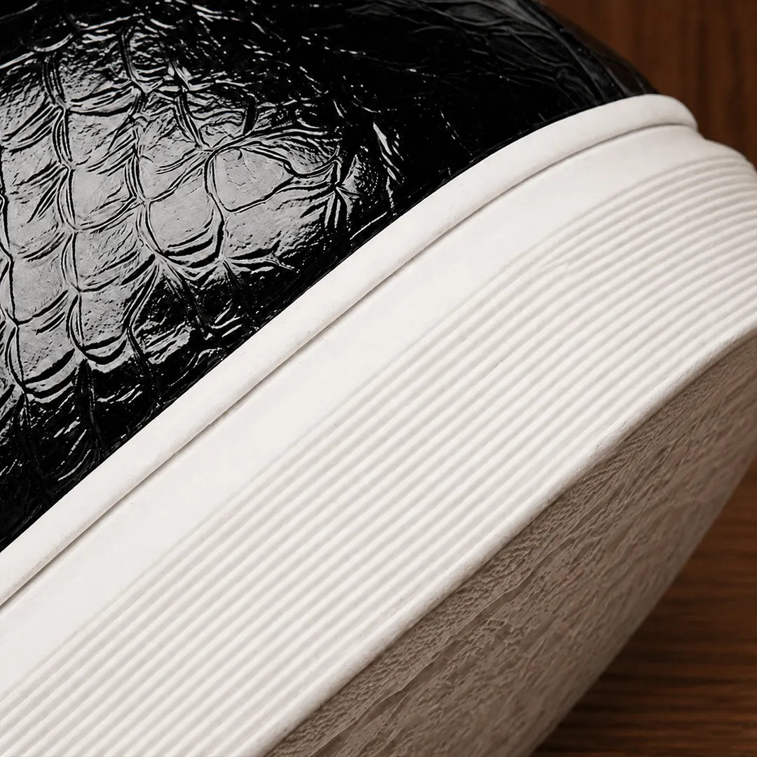 Embossed Strap Loafers