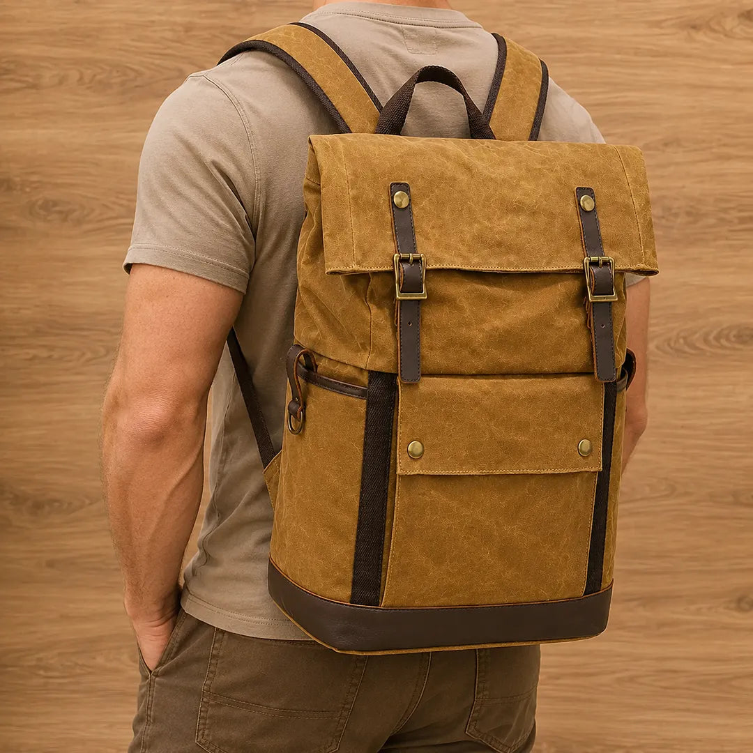 Expandable Canvas Backpack