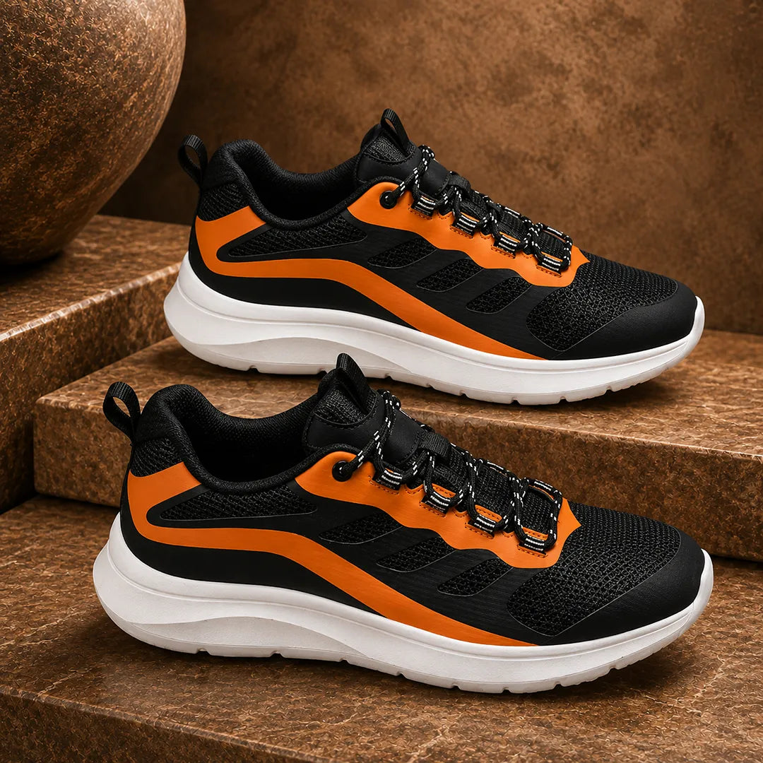 Flexible Lace-Up Sneakers