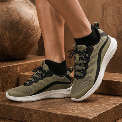 Flexible Lace-Up Sneakers