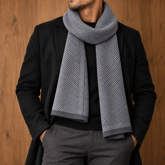 Geometric Patterned Scarf