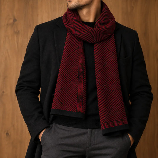 Geometric Patterned Scarf