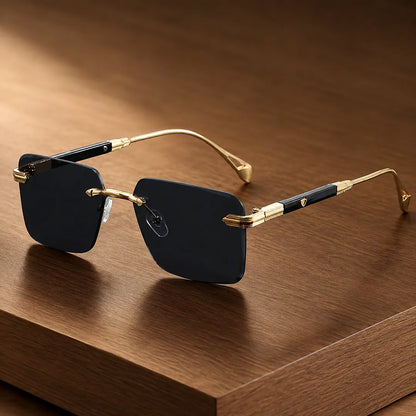 Geometric Rimless Sunglasses