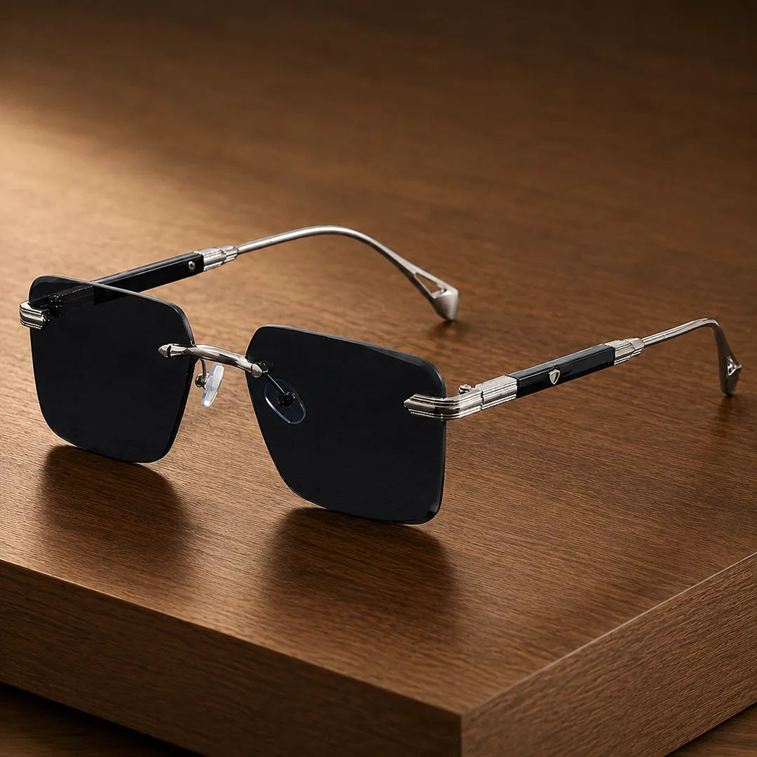 Geometric Rimless Sunglasses