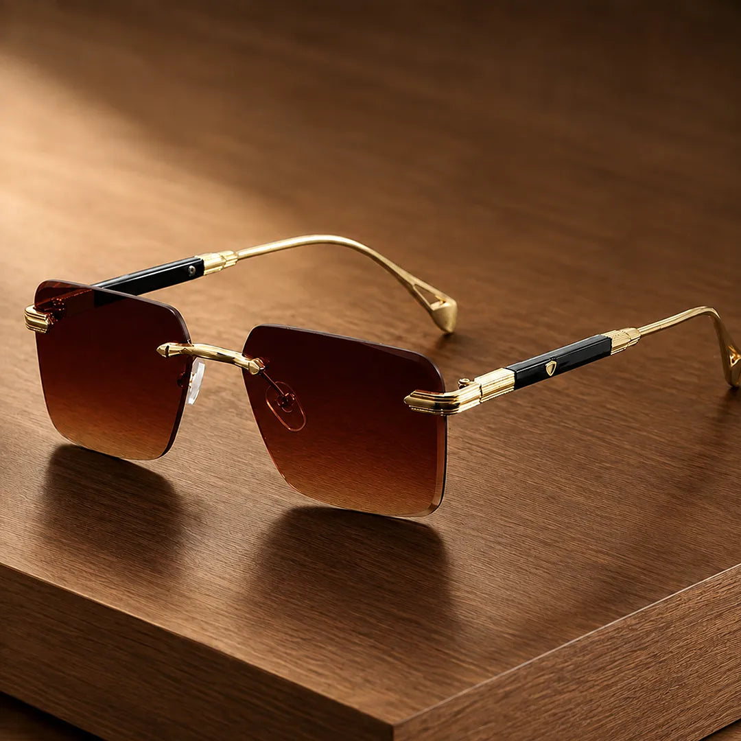 Geometric Rimless Sunglasses