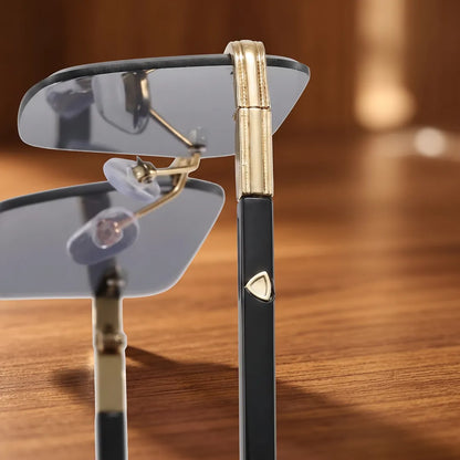 Geometric Rimless Sunglasses