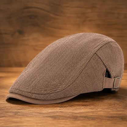 Herringbone Flat Cap
