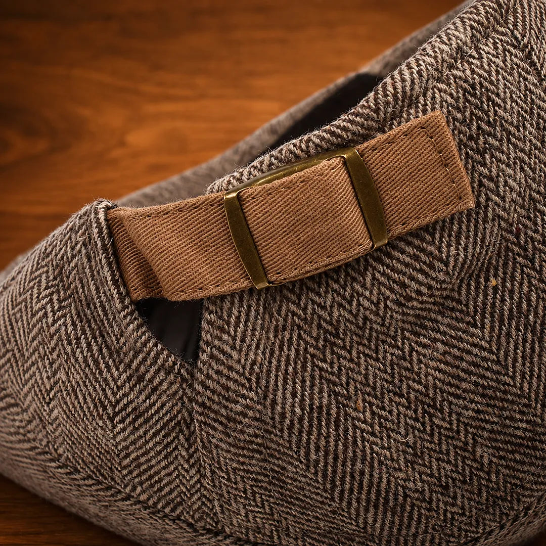Herringbone Flat Cap