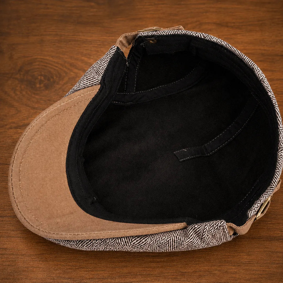 Herringbone Flat Cap