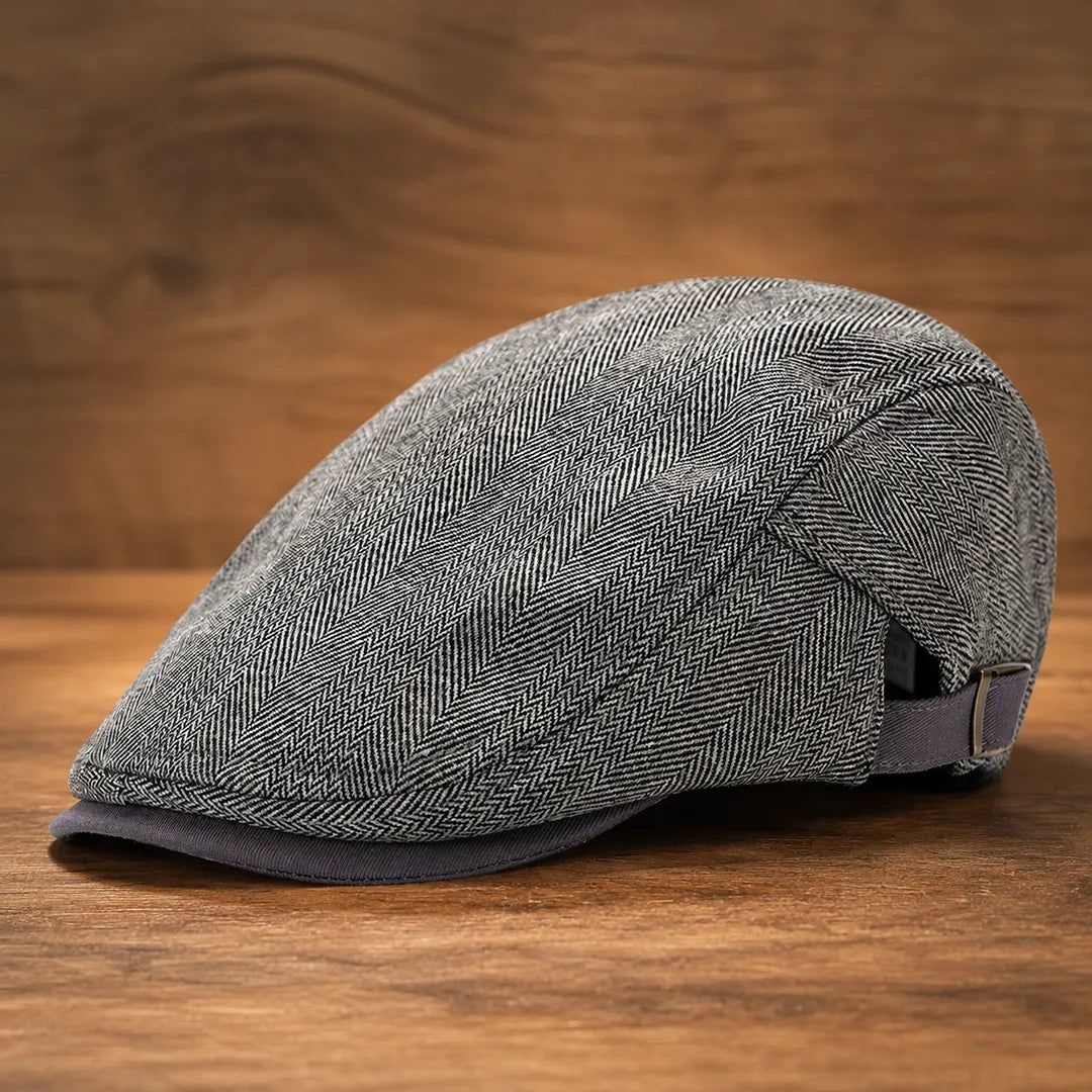 Herringbone Flat Cap