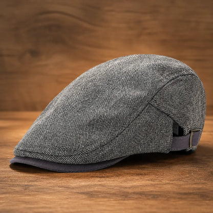 Herringbone Flat Cap