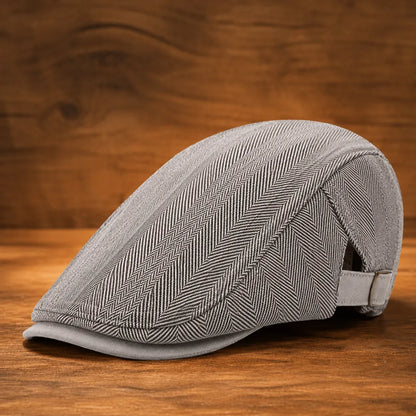 Herringbone Flat Cap
