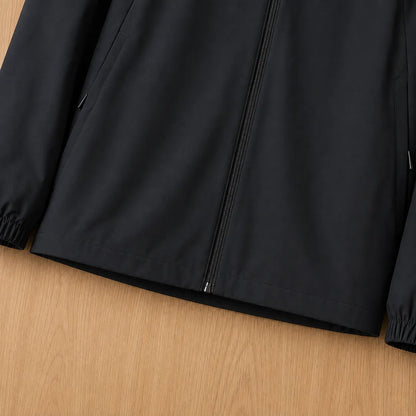 Hooded Front-Zip Jacket