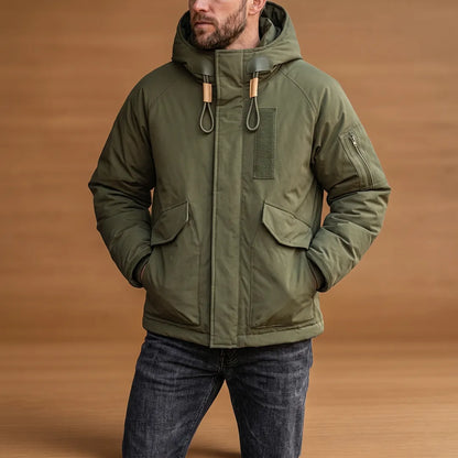 Hooded Multi-Pocket Utility Jacket