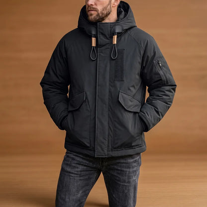Hooded Multi-Pocket Utility Jacket