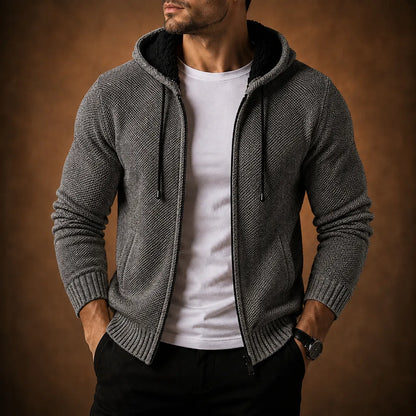 Hooded Zip Cardigan