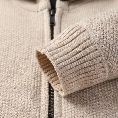 Hooded Zip Cardigan