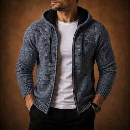 Hooded Zip Cardigan
