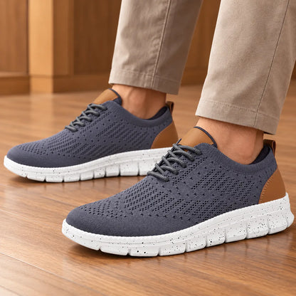 Knit Wingtip Comfort Sneakers
