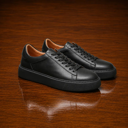 Leather Low-Top Sneakers