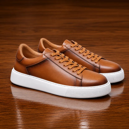 Leather Low-Top Sneakers