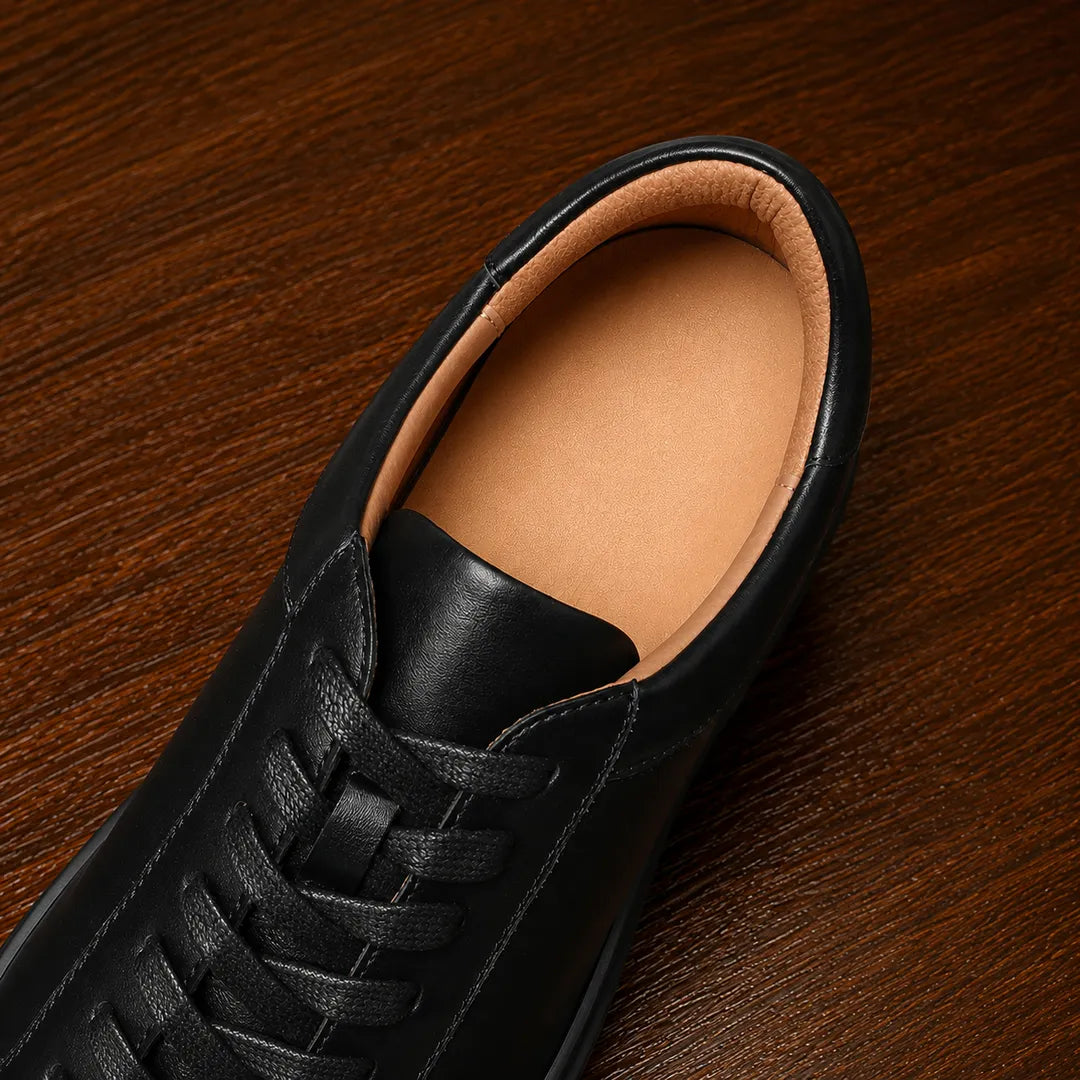 Leather Low-Top Sneakers