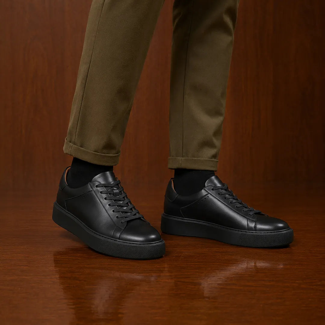 Leather Low-Top Sneakers