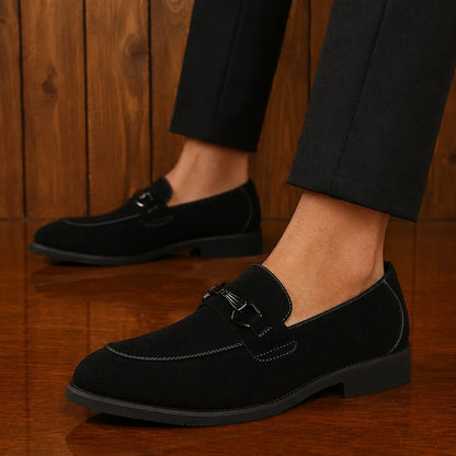 Metal Bit Dress Loafers
